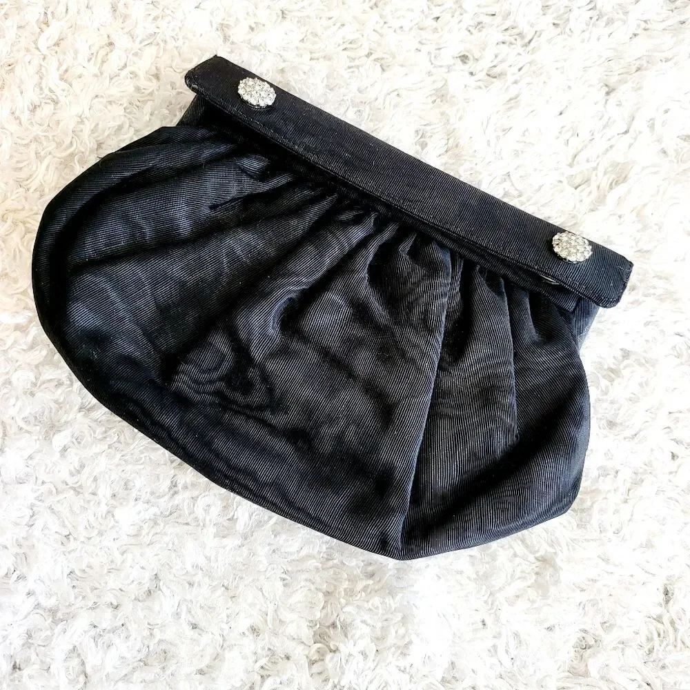 Vintage Coblentz 1950's super cute mini ribbed satin clutch